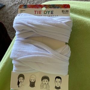 NWT - Tie Dye Multi-Use Headwear - Adult Size - 2pc., 100% Cotton